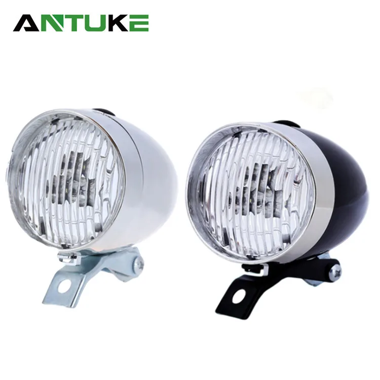 1pc Retro Vintage Bicycle 3 LED Front Light Headlight Safety Warning Night Riding Cycling Lights With Shelf Bicycle Accessories
1pc Retro Vintage Bicycle 3 LED Front Light Headlight Safety Warning Night Riding Cycling Lights With Shelf Bicycle Accessories