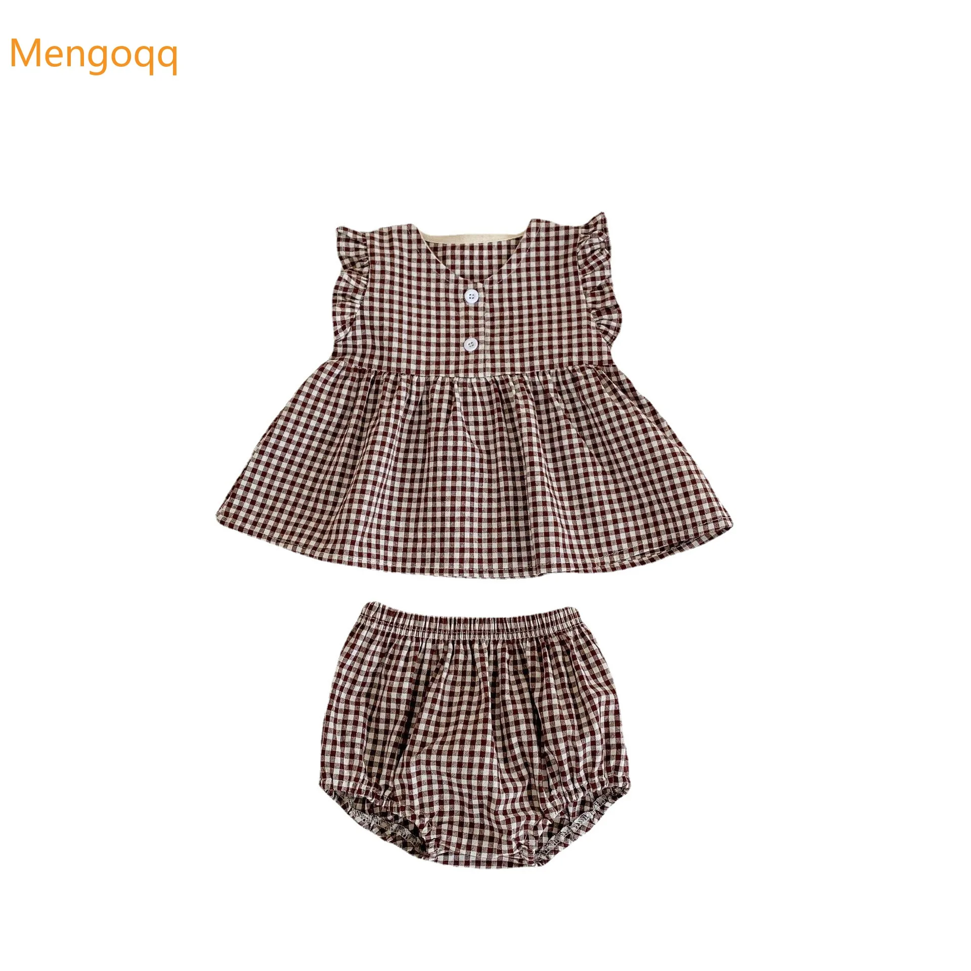 2022 Summer Infant Kids Small Plaid Flying Sleeve Top T-shirts+ Bread Pants Bottoms Baby Girl 2 Piece Set 0-18M
2022 Summer Infant Kids Small Plaid Flying Sleeve Top T-shirts+ Bread Pants Bottoms Baby Girl 2 Piece Set 0-18M