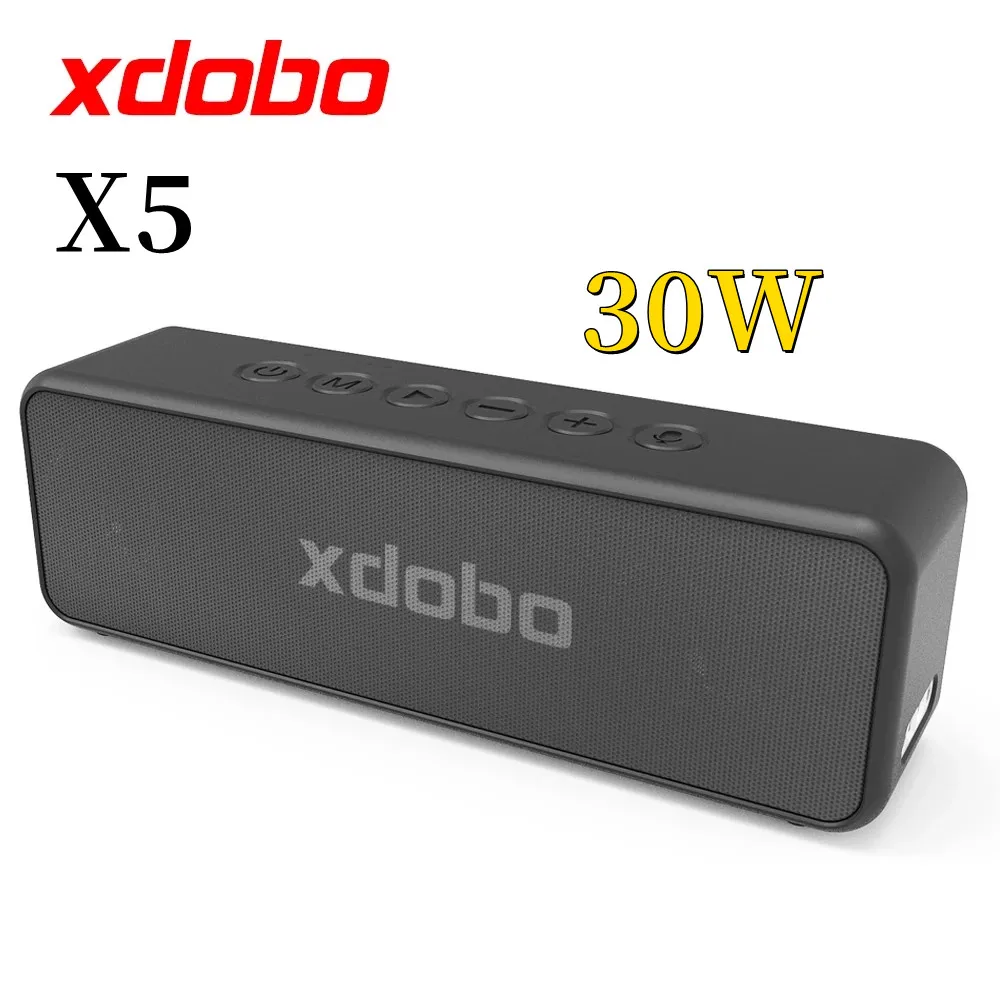 XDOBO X5 Portable Wireless Bluetooth Speaker Bass Stereo Audio IPX6 Waterproof 30W High Power Subwoofer Built-in 4000mAh Battery
XDOBO X5 Portable Wireless Bluetooth Speaker Bass Stereo Audio IPX6 Waterproof 30W High Power Subwoofer Built-in 4000mAh Battery