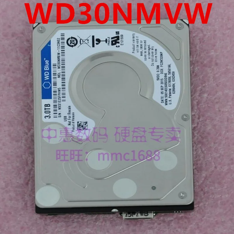 

95% New Original Mobile Hard Disk Drive For WD 3TB 2.5" For WD30NMVW