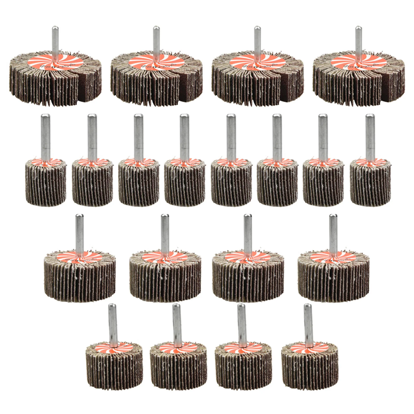 20 Pcs Abrasive Flap Wheel 40/60/80/120grit 1/4'' Shank Sanding Grinding Head For Removing Rust Polishing Tools Grinder Parts
20 Pcs Abrasive Flap Wheel 40/60/80/120grit 1/4'' Shank Sanding Grinding Head For Removing Rust Polishing Tools Grinder Parts