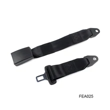 Special Customs Static 2-point Adjustable Black Safety Belt FEA029