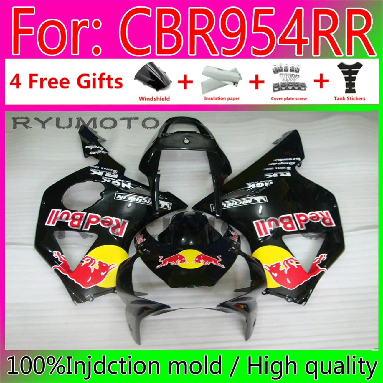 ABS NEW Fairings kit for HONDA 2002 2003 CBR900RR CBR954RR 02 03 CBR 900CC 954 900 954RR CBR900 CBR954 RR fairing
ABS NEW Fairings kit for HONDA 2002 2003 CBR900RR CBR954RR 02 03 CBR 900CC 954 900 954RR CBR900 CBR954 RR fairing