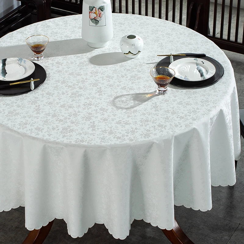 Waterproof, oil resistant, and scald resistant PU household Chinese dining table cloth, circular fabric, hotel tablecloth
Waterproof, oil resistant, and scald resistant PU household Chinese dining table cloth, circular fabric, hotel tablecloth