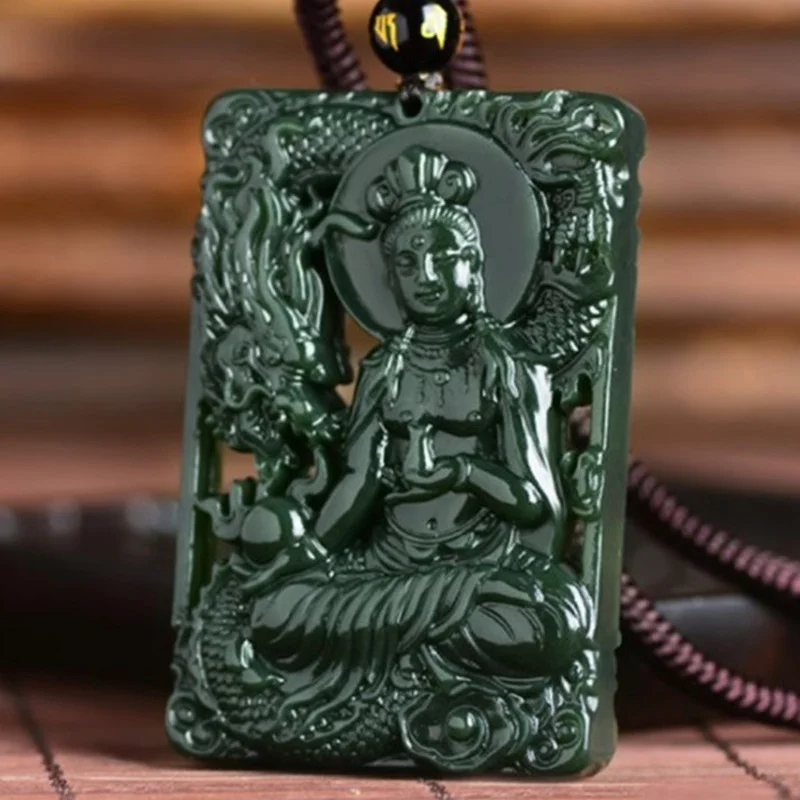 Hot Selling Natural Hand-carve Jade Hollow Guanyin Necklace Pendant Fashion Jewelry Accessories Men Women Luck Gifts
Hot Selling Natural Hand-carve Jade Hollow Guanyin Necklace Pendant Fashion Jewelry Accessories Men Women Luck Gifts