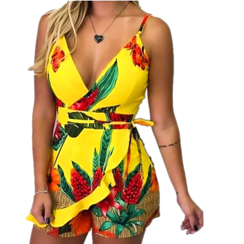 Summer Slim Women's Print Sling Fashion Trend One-piece Shorts Women's Clothing Bdysuits Playsuits Rompers Overalls Shorts
Summer Slim Women's Print Sling Fashion Trend One-piece Shorts Women's Clothing Bdysuits Playsuits Rompers Overalls Shorts