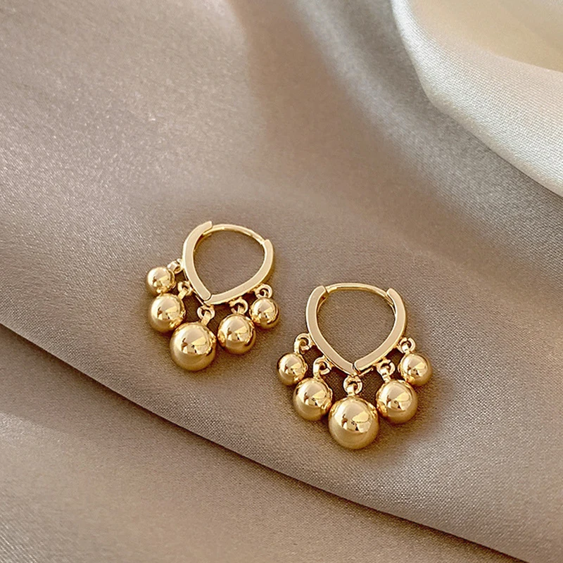 New Popular Design 14K Gold Plated Spherical Tassel Drop Earring for Women Charming Temperament Jewelry Weddings Party Fine Gift
New Popular Design 14K Gold Plated Spherical Tassel Drop Earring for Women Charming Temperament Jewelry Weddings Party Fine Gift