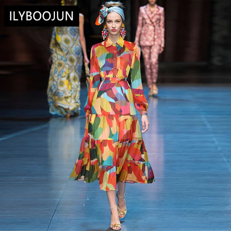 2022 Luxury Designer Autumn Runway Elegant Turn-down Collar Long Sleeve Vacation Blouses Tops+skirt Color Print Two-piece Set
2022 Luxury Designer Autumn Runway Elegant Turn-down Collar Long Sleeve Vacation Blouses Tops+skirt Color Print Two-piece Set