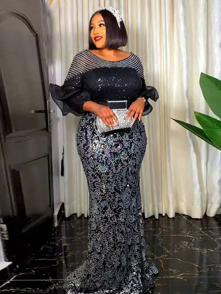 Plus Size African Party Long Dresses for Women 2023 New Dashiki Ankara Sequin Evening Gowns Turkey Outfits Robe Africa Clothing
Plus Size African Party Long Dresses for Women 2023 New Dashiki Ankara Sequin Evening Gowns Turkey Outfits Robe Africa Clothing
