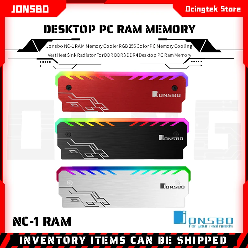 Кулер Jonsbo NC-1 для ОЗУ, RGB-подсветка, 256 цветов, охлаждающий жилет для ПК, радиатор для ОЗУ DDR3, DDR4, для настольного ПК
Кулер Jonsbo NC-1 для ОЗУ, RGB-подсветка, 256 цветов, охлаждающий жилет для ПК, радиатор для ОЗУ DDR3, DDR4, для настольного ПК