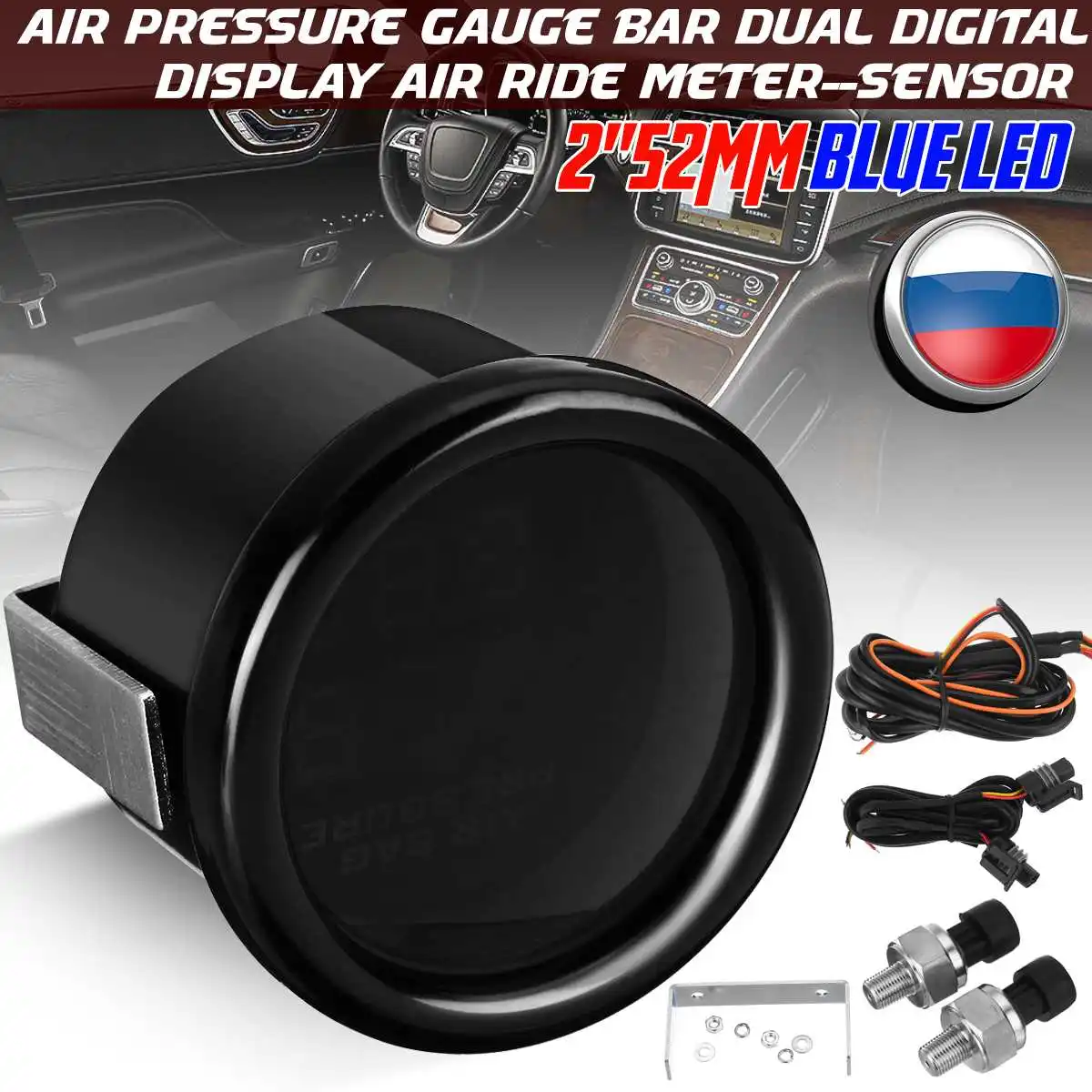 Car Digital Gauge 2" 52mm Car 12V 0-20 Bar Water Temperature Voltmeter Air Pressure Gauge Digital Display Air Ride Meter Sensor
Car Digital Gauge 2" 52mm Car 12V 0-20 Bar Water Temperature Voltmeter Air Pressure Gauge Digital Display Air Ride Meter Sensor