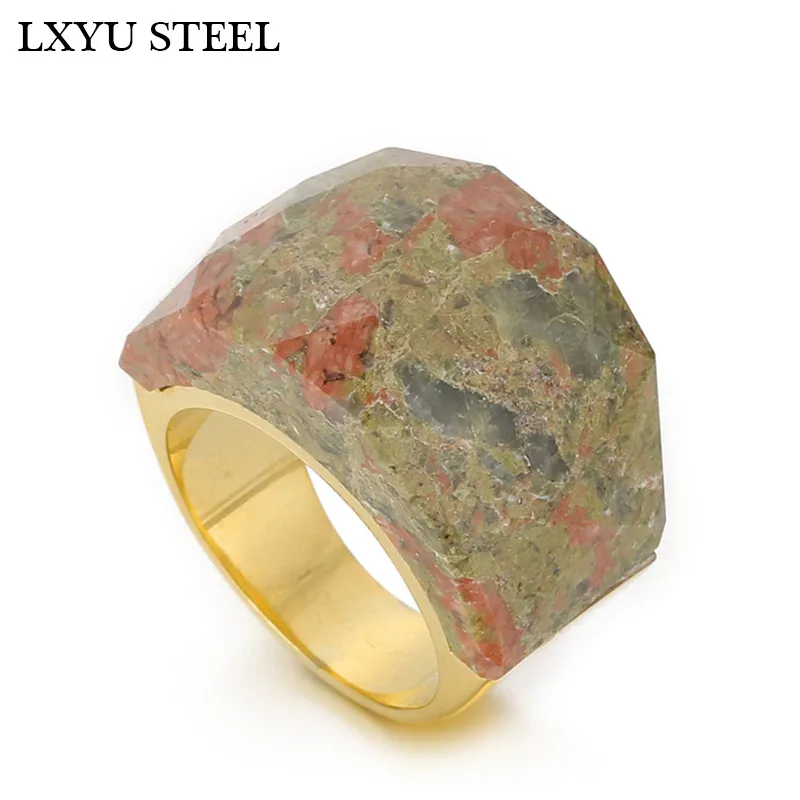 Bohemian Colorful Natural Stone Rings Women Stainless Steel Rings Gold Finger Bague Female Jewelry
Bohemian Colorful Natural Stone Rings Women Stainless Steel Rings Gold Finger Bague Female Jewelry