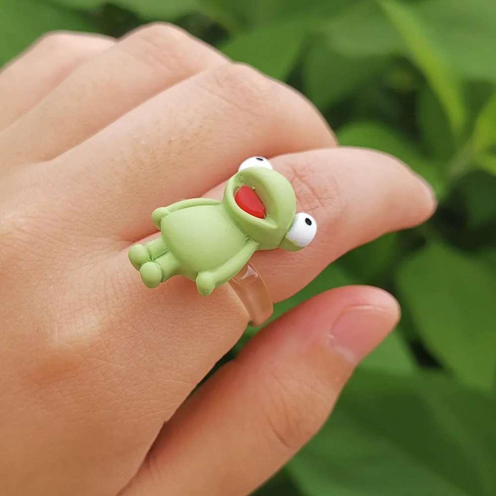 New Colorful Resin Cartoon Rabbit Frog Rings for Women Girls Cute Animal Finger Ring Trendy Best Friends Couple Rings Jewelry
New Colorful Resin Cartoon Rabbit Frog Rings for Women Girls Cute Animal Finger Ring Trendy Best Friends Couple Rings Jewelry
