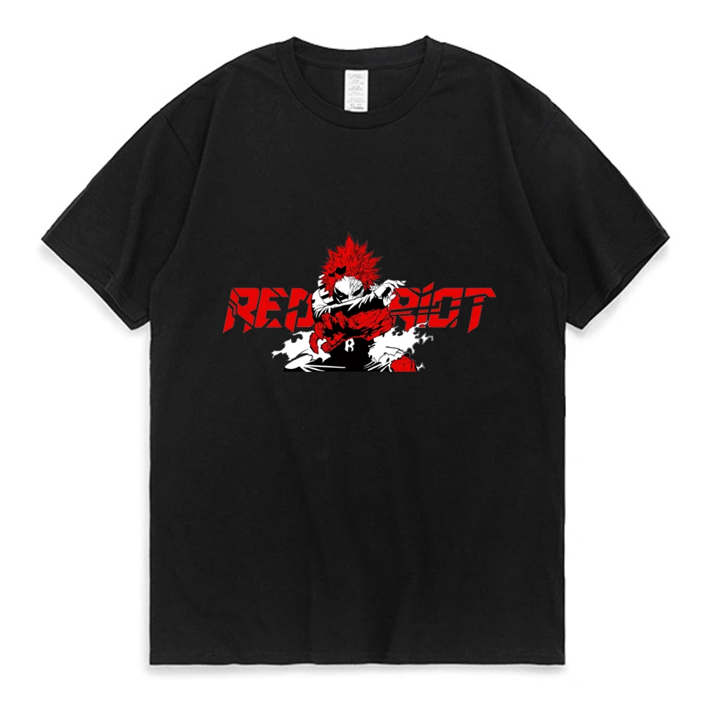 Anime T Shirt Mens Womens Clothing Eijiro 'Red Riot' Kirishima My Hero Academia Print T-shirt Short Sleeve Summer Cotton Tees
Anime T Shirt Mens Womens Clothing Eijiro 'Red Riot' Kirishima My Hero Academia Print T-shirt Short Sleeve Summer Cotton Tees