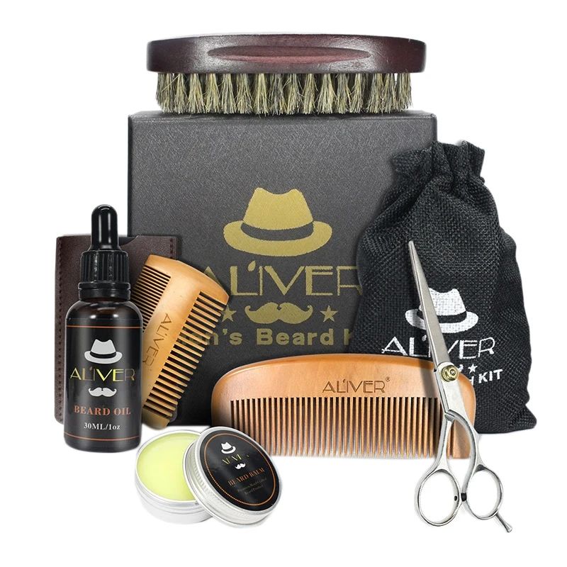 ALIVER Beard Grooming Kit Beard Growth Kit With Beard Growth Oil Beard Balm Beard Brush Beard Comb Beard Scissors
ALIVER Beard Grooming Kit Beard Growth Kit With Beard Growth Oil Beard Balm Beard Brush Beard Comb Beard Scissors