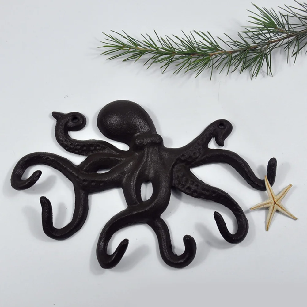 1PC Cast Iron Octopus Shaped Hook Creative Key Hook Decorative Key Rack Clothes Hanger for Home Living Room
1PC Cast Iron Octopus Shaped Hook Creative Key Hook Decorative Key Rack Clothes Hanger for Home Living Room