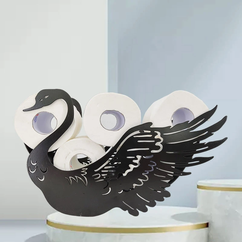 Swan Shaped Toilet Paper Roll Holder Bathroom Kitchen Accessories Tissue Storage Stand Rack Cast Iron Roll Storage
Swan Shaped Toilet Paper Roll Holder Bathroom Kitchen Accessories Tissue Storage Stand Rack Cast Iron Roll Storage