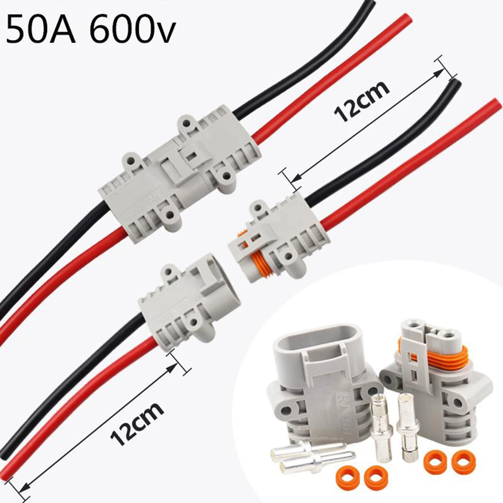 1/2 Male/female Connector For Anderson 50 Amp 600V 6 AWG Grey Forklift Cable Power 50A 600V Straight Plug Electrical Equipment
1/2 Male/female Connector For Anderson 50 Amp 600V 6 AWG Grey Forklift Cable Power 50A 600V Straight Plug Electrical Equipment