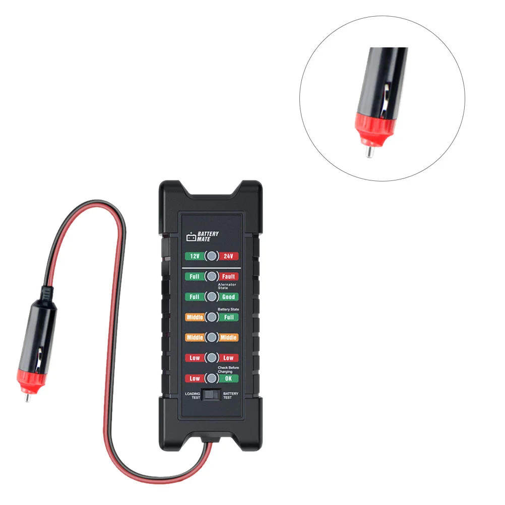 Тестер автомобильного аккумулятора 12 В/24 В, состояние генератора переменного тока, цифровой тестер со светодиодным индикатором, диагностич...
Тестер автомобильного аккумулятора 12 В/24 В, состояние генератора переменного тока, цифровой тестер со светодиодным индикатором, диагностич...