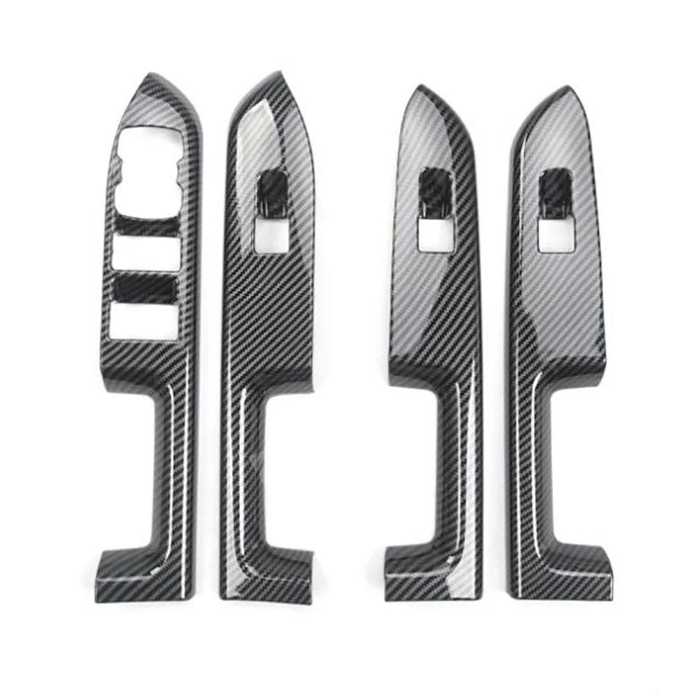 For Ford Bronco 2021 Car Door Window Lift Switch Cover Trim Frame Decorator Sticker Accessories, Bright Carbon Fiber ABS
For Ford Bronco 2021 Car Door Window Lift Switch Cover Trim Frame Decorator Sticker Accessories, Bright Carbon Fiber ABS