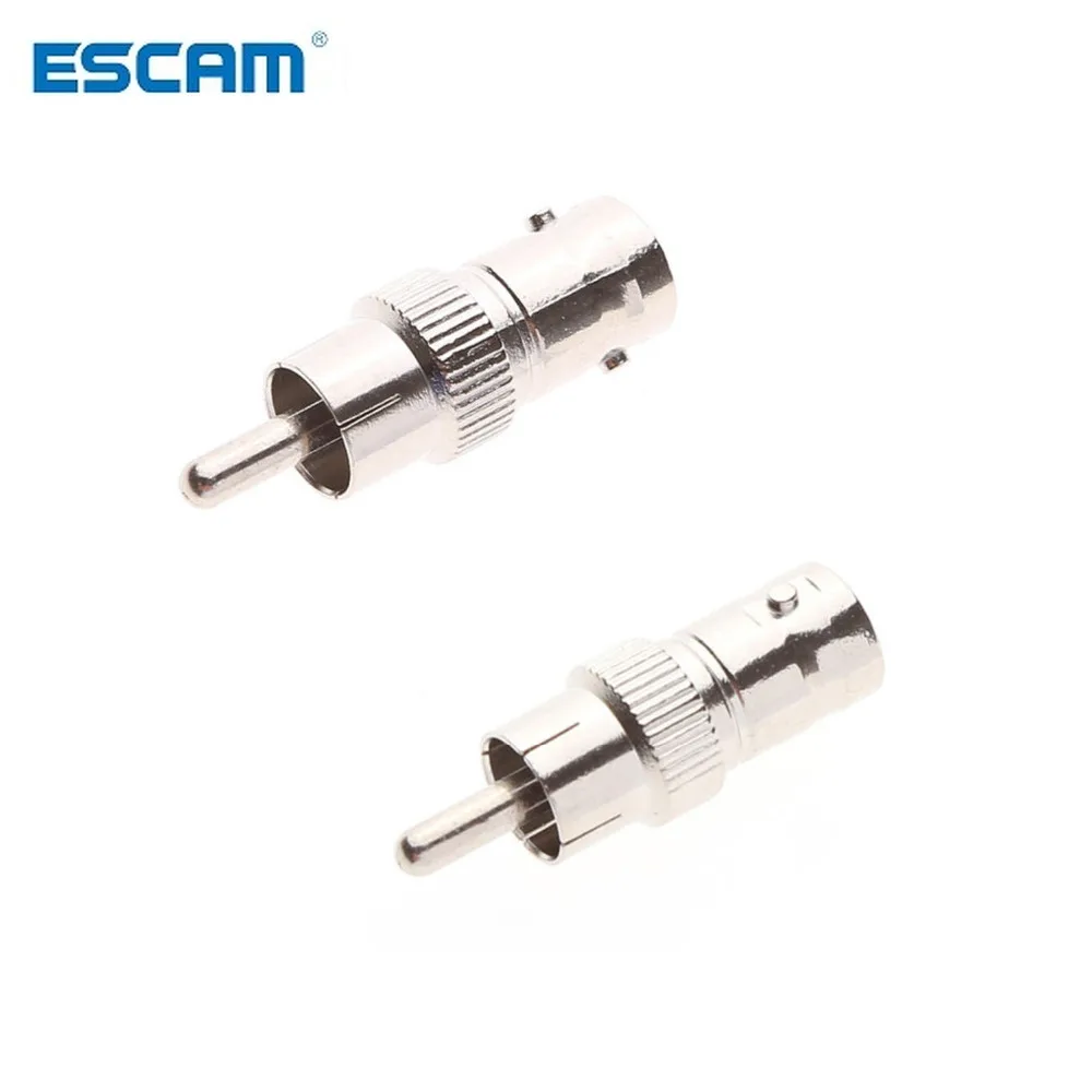 ESCAM 10pcs Wholesale BNC Male to RCA Female Coax Cable Connector Adapter F/M Couple for CCTV Surveillance Camera System Kit
ESCAM 10pcs Wholesale BNC Male to RCA Female Coax Cable Connector Adapter F/M Couple for CCTV Surveillance Camera System Kit
