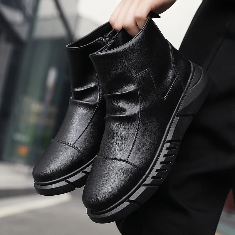 Leather Men Ankle Boots Autumn British Style Male Daily Casual Short Booties 2022 New Fashion Trendy Winter Black Man Shoes
Leather Men Ankle Boots Autumn British Style Male Daily Casual Short Booties 2022 New Fashion Trendy Winter Black Man Shoes
