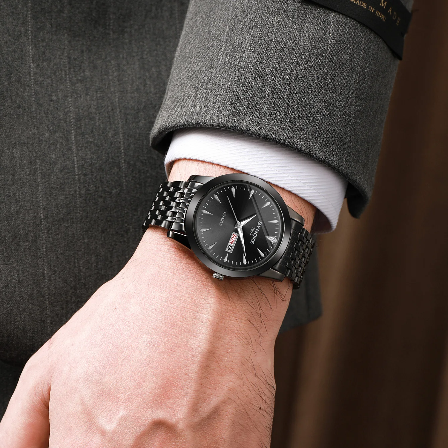 

SYNOKE Men Watch Luxury Top Brand Stainless Steel Waterproof Quartz Watch Date Watch for Men Mens Wristwatches Relojes Hombres