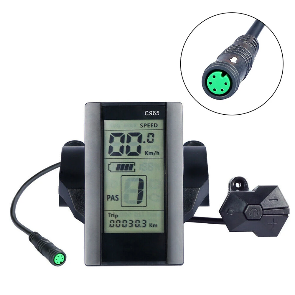 Bafang C965 LCD Display Panel 24/36/48 DCV For BBS01/02 BBSHD Mid Drive Motor Electric Bike Component Computer Controller
Bafang C965 LCD Display Panel 24/36/48 DCV For BBS01/02 BBSHD Mid Drive Motor Electric Bike Component Computer Controller