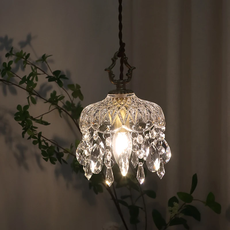 Shinny Crystal Pendant Lighting For Living Room Bedroom Hotel Dining Room lamps Adjustable Height E14 socket Luster Indoor Light 
Shinny Crystal Pendant Lighting For Living Room Bedroom Hotel Dining Room lamps Adjustable Height E14 socket Luster Indoor Light