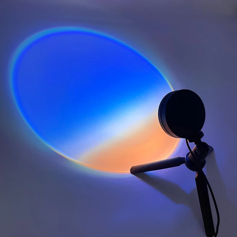 

Dawn Sunset Background Lamp Sunset Table Lamp LED Rainbow Projection Lamp Live Broadcast Creative Projection Atmosphere Lamp
