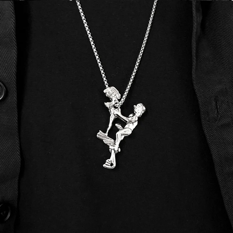Punk Style Naked Goddess Pendant Fashion Silver Color Sexy Lovers Necklace For Men Women Hip Hop Charm Temptation Jewelry Gifts 
Punk Style Naked Goddess Pendant Fashion Silver Color Sexy Lovers Necklace For Men Women Hip Hop Charm Temptation Jewelry Gifts