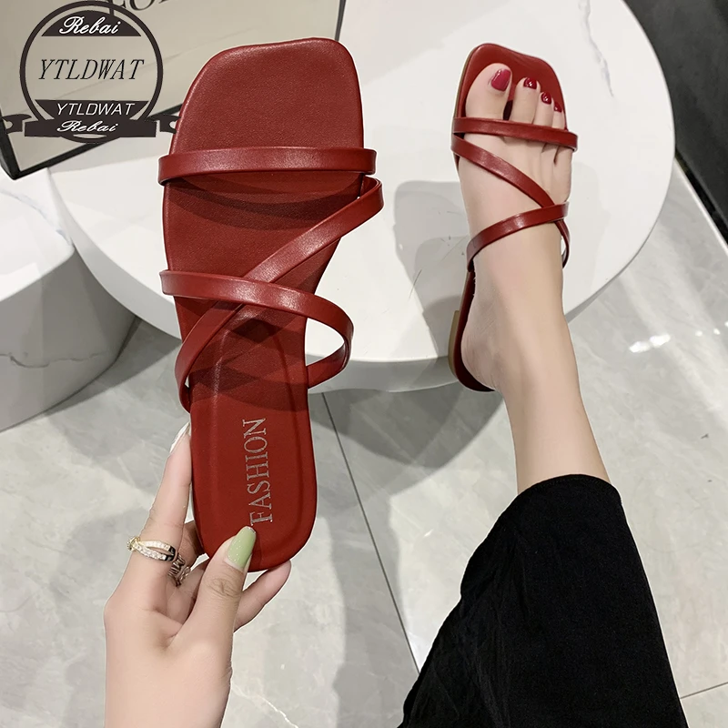 Shoes Women Low Cross-Tied Female Slippers Luxury Slides Soft 2022 Designer Flat Beach Summer PU Casual Rome Hoof Heels Basic
Shoes Women Low Cross-Tied Female Slippers Luxury Slides Soft 2022 Designer Flat Beach Summer PU Casual Rome Hoof Heels Basic