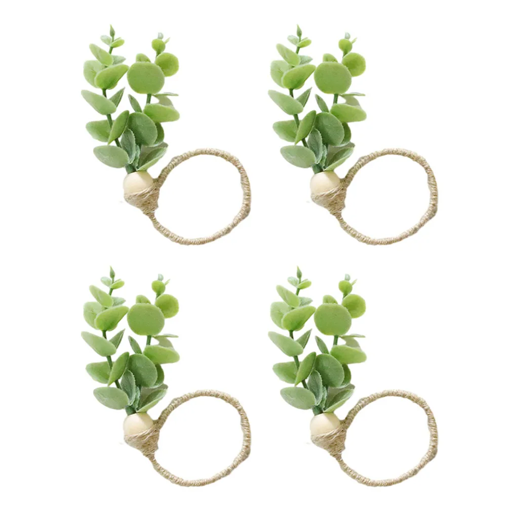 1/4pcs Eucalyptus Napkin Rings Handmade Wooden Beads Home Decor Faux Greenery Napkin Holders For Weddings Party
1/4pcs Eucalyptus Napkin Rings Handmade Wooden Beads Home Decor Faux Greenery Napkin Holders For Weddings Party