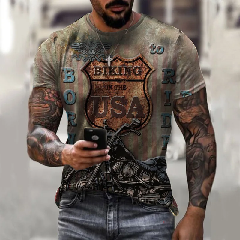 3D Vintage Motorcycle T Shirt For Men 3d Moto Men's T Shirt Classic Racing Short Sleeve Oversized Biker Tee Clothing Camiseta
3D Vintage Motorcycle T Shirt For Men 3d Moto Men's T Shirt Classic Racing Short Sleeve Oversized Biker Tee Clothing Camiseta