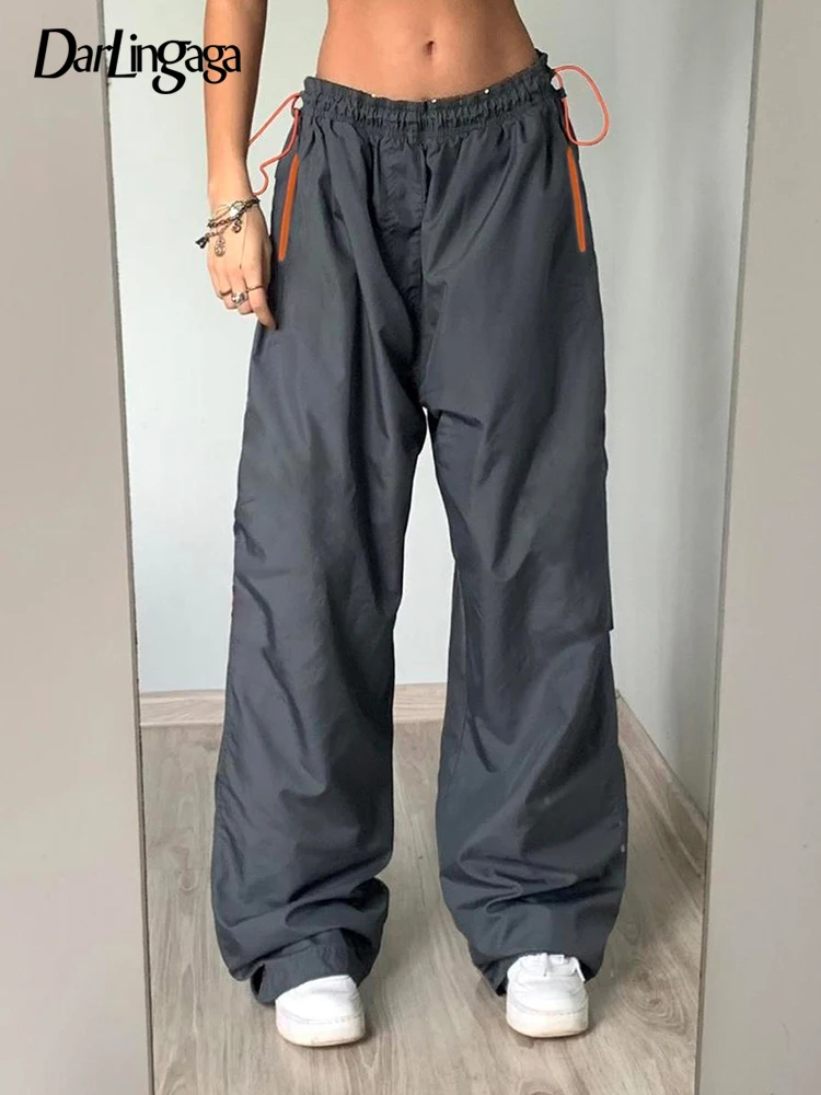 Darlingaga Streetwear Zipper Drawstring Waist Sweatpants Sporty Baggy Pants Casual Low Waist Trousers Women Joggings Basic Tech
Darlingaga Streetwear Zipper Drawstring Waist Sweatpants Sporty Baggy Pants Casual Low Waist Trousers Women Joggings Basic Tech