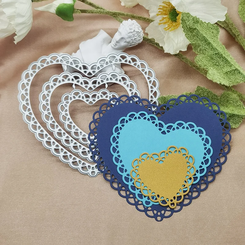 Режущие штампы в виде сердца, трафарет для рукоделия, поздравительные открытки, форма для ножа, декоративные поделки
Режущие штампы в виде сердца, трафарет для рукоделия, поздравительные открытки, форма для ножа, декоративные поделки