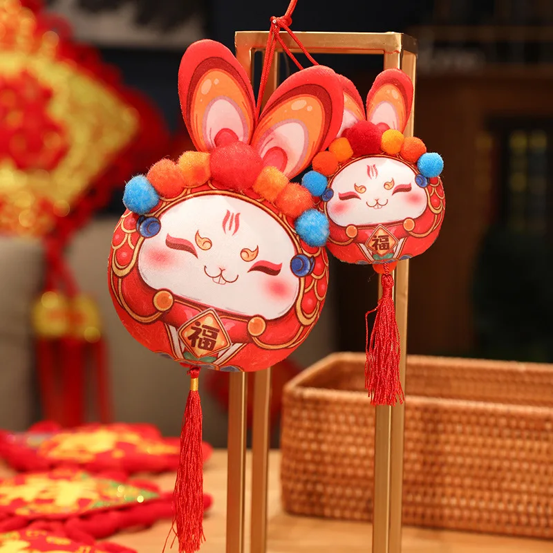 2023 New Year Mascot Kawaii Rabbit Hanging Ornament Chinese Spring Festival Bunny Pendant Mini Plush Filled Dolls Wall Car Decor
2023 New Year Mascot Kawaii Rabbit Hanging Ornament Chinese Spring Festival Bunny Pendant Mini Plush Filled Dolls Wall Car Decor