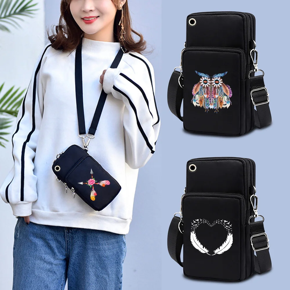 Universal Mobile Phone Cases Bags for Iphone Huawei Xiaomi Waterproof Feather Print Pattern Pouch Unisex Shoulder Package
Universal Mobile Phone Cases Bags for Iphone Huawei Xiaomi Waterproof Feather Print Pattern Pouch Unisex Shoulder Package