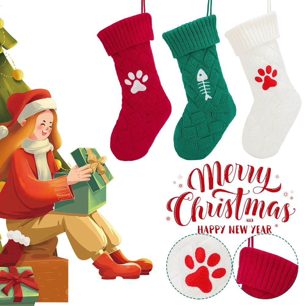 Christmas Stockings Large Stocks Knitted Fireplace Hanging Socks Ornaments Xmas Holiday Home Decoration Candy Gift Snacks Bag
Christmas Stockings Large Stocks Knitted Fireplace Hanging Socks Ornaments Xmas Holiday Home Decoration Candy Gift Snacks Bag