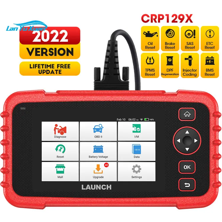 LAUNCH X431 CRP129X crp 129x crp129 obd2code reader car diagnostic tool diagnosis scanner for all cars
LAUNCH X431 CRP129X crp 129x crp129 obd2code reader car diagnostic tool diagnosis scanner for all cars