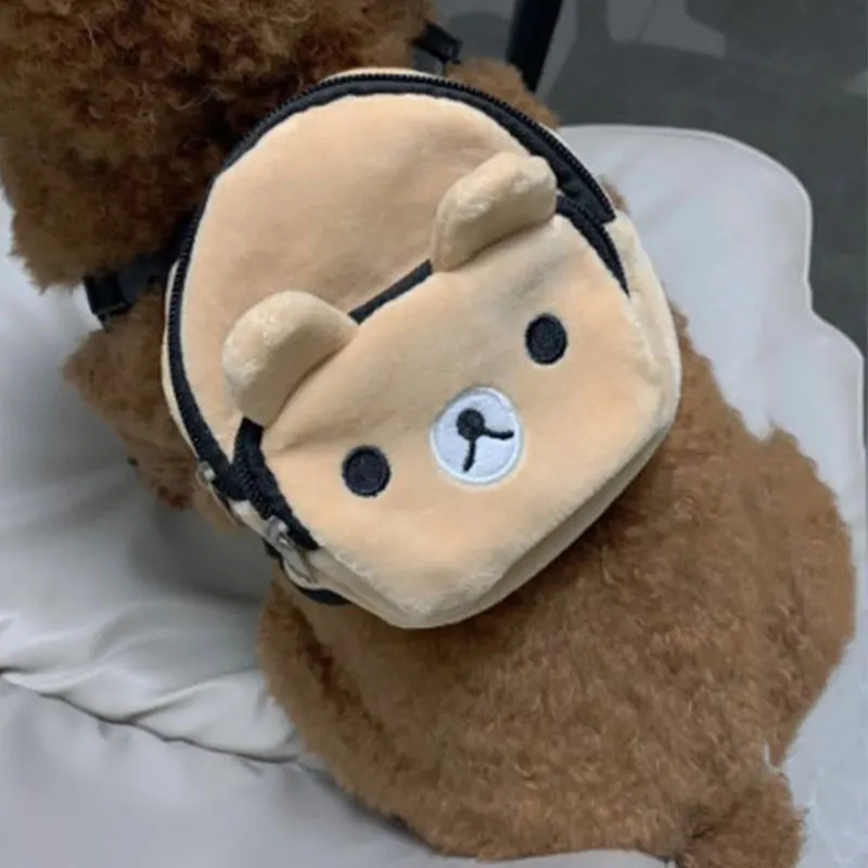 Cute Bear Pet Backpack Portable Pet Carry Durable Adjustable Leash Puppy Bag Cartoon Pet Backpack for Small Medium Dog Snack Bag
Cute Bear Pet Backpack Portable Pet Carry Durable Adjustable Leash Puppy Bag Cartoon Pet Backpack for Small Medium Dog Snack Bag