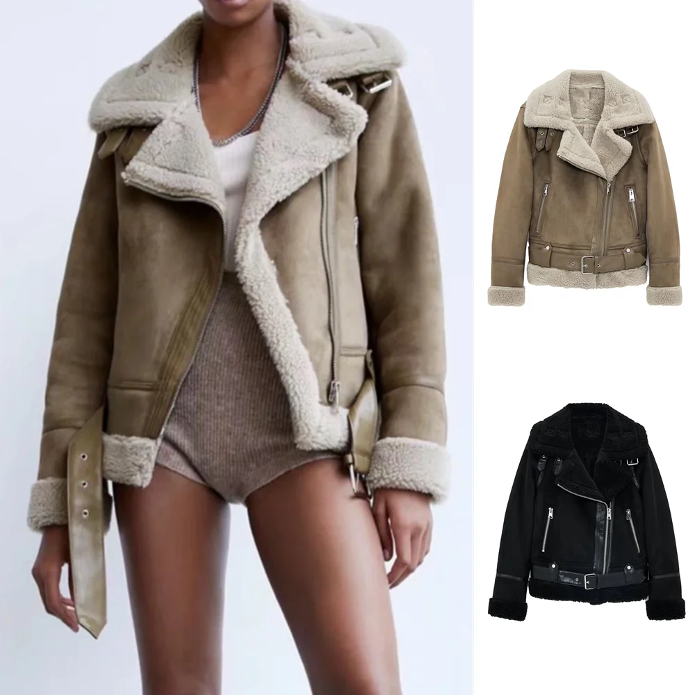 UNIZERA 2023 Autumn and Winter New Women's Thickened Fur Integrated Artificial Fur Fleece Lining Double sided Jacket Coat 631822
UNIZERA 2023 Autumn and Winter New Women's Thickened Fur Integrated Artificial Fur Fleece Lining Double sided Jacket Coat 631822