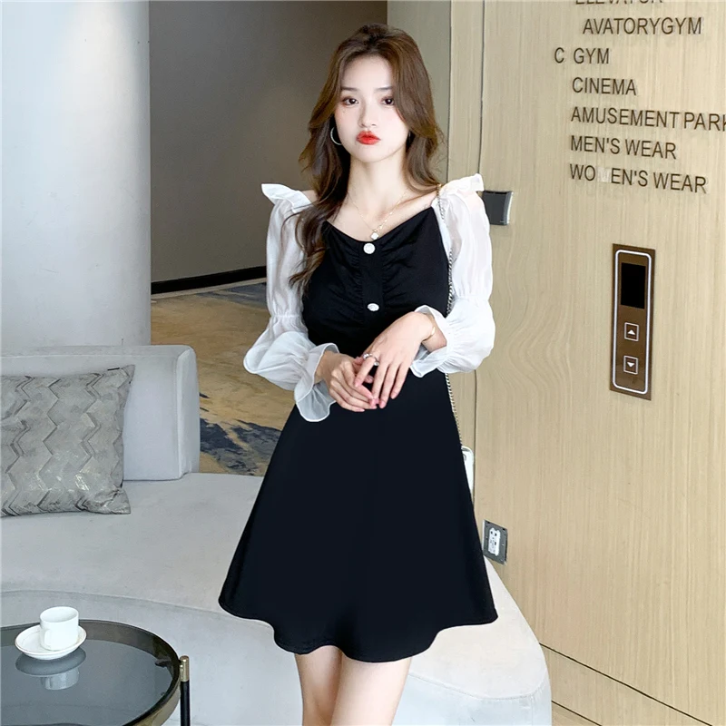 COIGARSAM Women's Fashion Dresses Spring New Long Sleeve High Waist Black Dress Dropshipping
COIGARSAM Women's Fashion Dresses Spring New Long Sleeve High Waist Black Dress Dropshipping