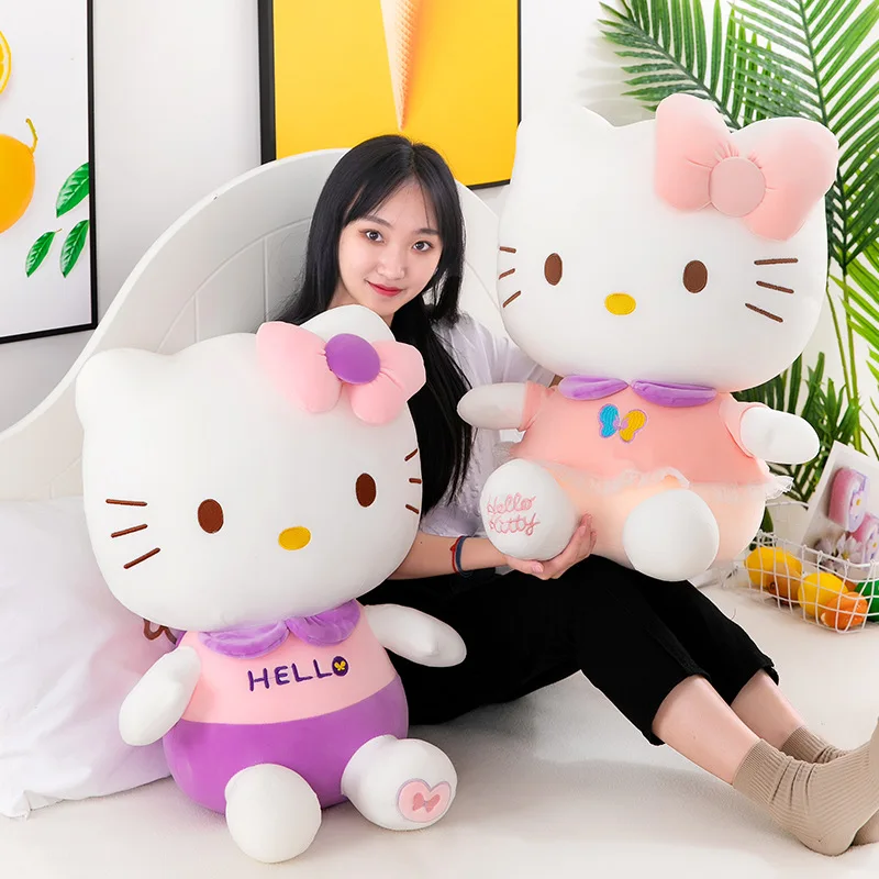 Креативный подарок на день рождения, настоящая кавайная кукла Hello Kitty из Shangrong Square, милые Мультяшные плюшевые игрушки, подарки для девочек
Креативный подарок на день рождения, настоящая кавайная кукла Hello Kitty из Shangrong Square, милые Мультяшные плюшевые игрушки, подарки для девочек