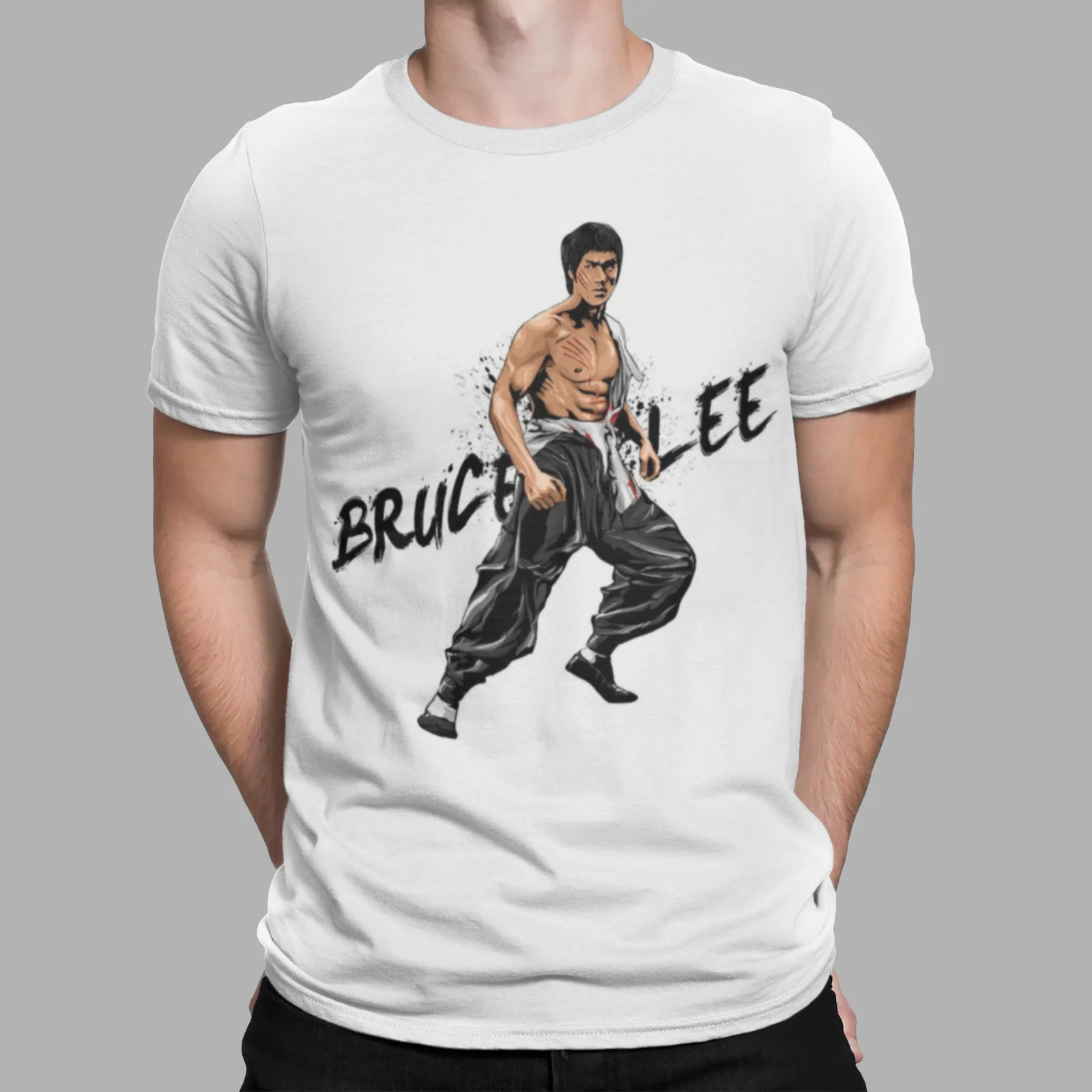 Bruce Lee T-shirt 70's 80's Classic Retro Gift Cool Fighter New 100% Cotton Short Sleeve O Neck T Shirt Casual Men's Top
Bruce Lee T-shirt 70's 80's Classic Retro Gift Cool Fighter New 100% Cotton Short Sleeve O Neck T Shirt Casual Men's Top