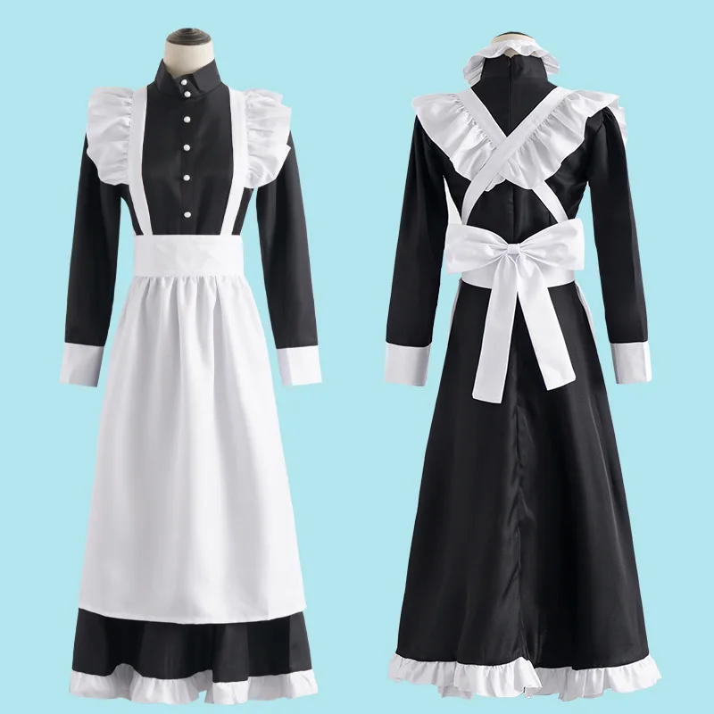 Classic Black White Maid British Style Pearl Thread Long Coffee Shop Maid Dress Home Holiday COSPLAY Men's Women's Clothes
Classic Black White Maid British Style Pearl Thread Long Coffee Shop Maid Dress Home Holiday COSPLAY Men's Women's Clothes