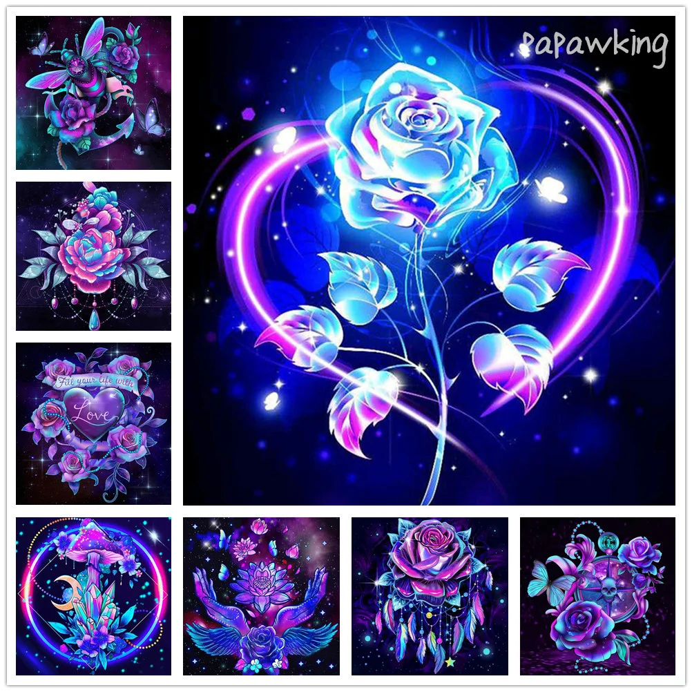 Full Square Fantasy Flower Diamond Painting Mosaic Rose Diamond Cross Stitch Handmade Home Wall Embroidery Decoration Pictures
Full Square Fantasy Flower Diamond Painting Mosaic Rose Diamond Cross Stitch Handmade Home Wall Embroidery Decoration Pictures