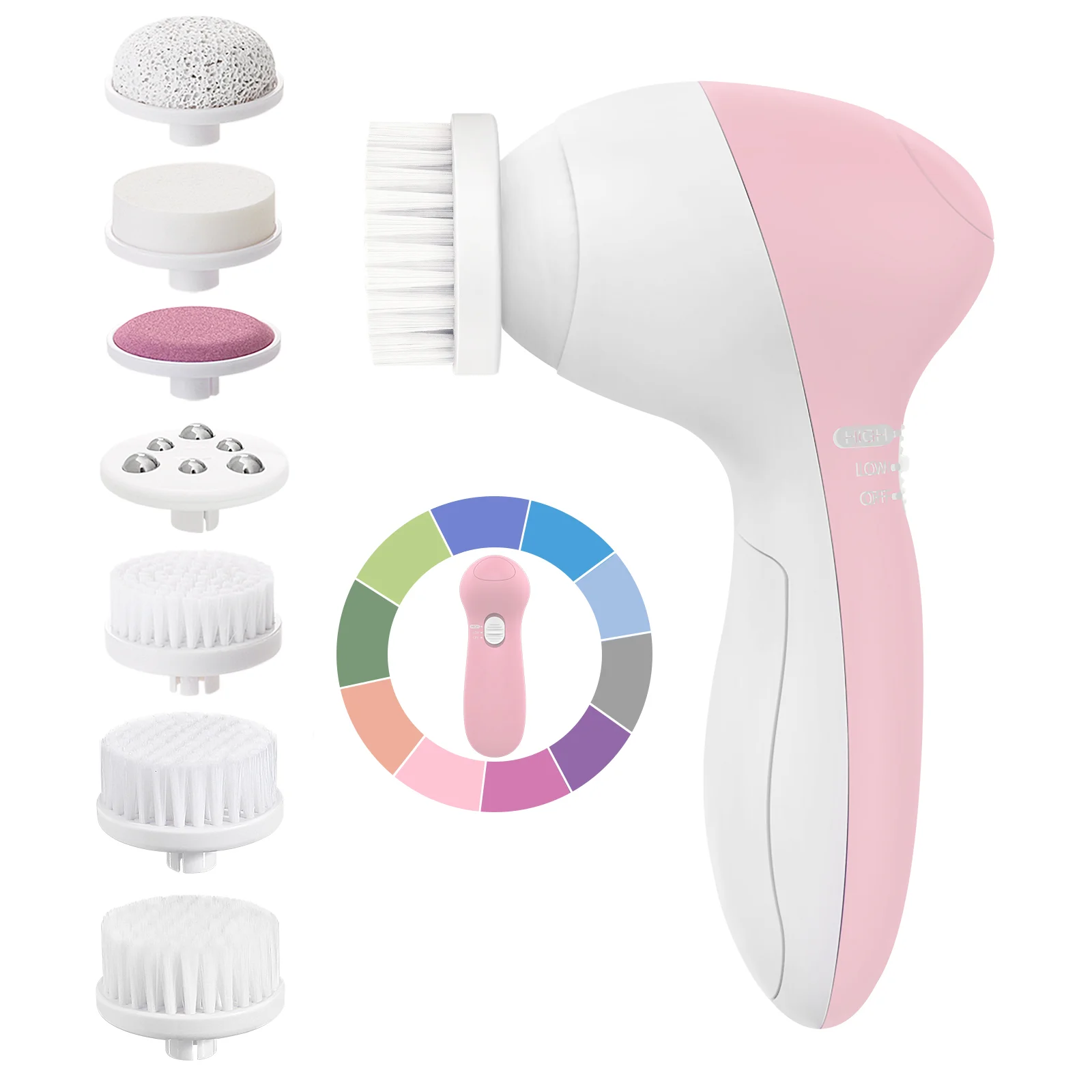 P2017 7-in-1 Electric Facial Cleaning Brush -operated Face Cleansing Brush Waterproof Skin Care Massaging Machine with
P2017 7-in-1 Electric Facial Cleaning Brush -operated Face Cleansing Brush Waterproof Skin Care Massaging Machine with