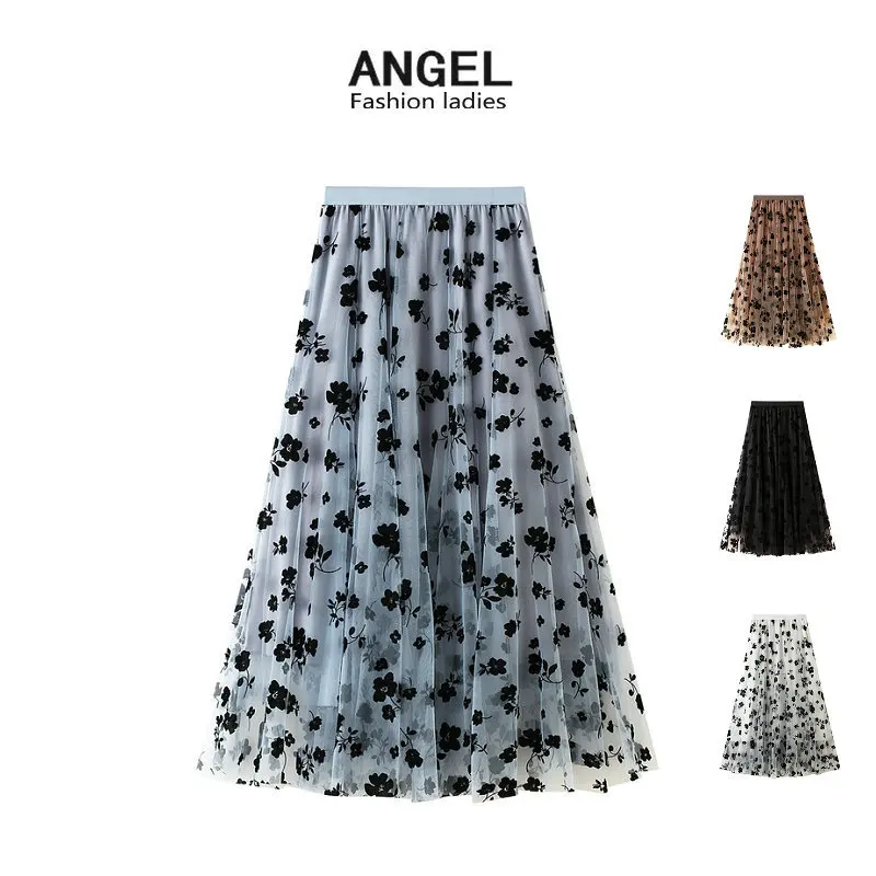 Women's Half Skirt Summer 2023 Mid-length Flocking Mesh Gauze Slimming Feeling Gauze Skirt Fairy Pleated Skirt Maternity Skirts
Women's Half Skirt Summer 2023 Mid-length Flocking Mesh Gauze Slimming Feeling Gauze Skirt Fairy Pleated Skirt Maternity Skirts