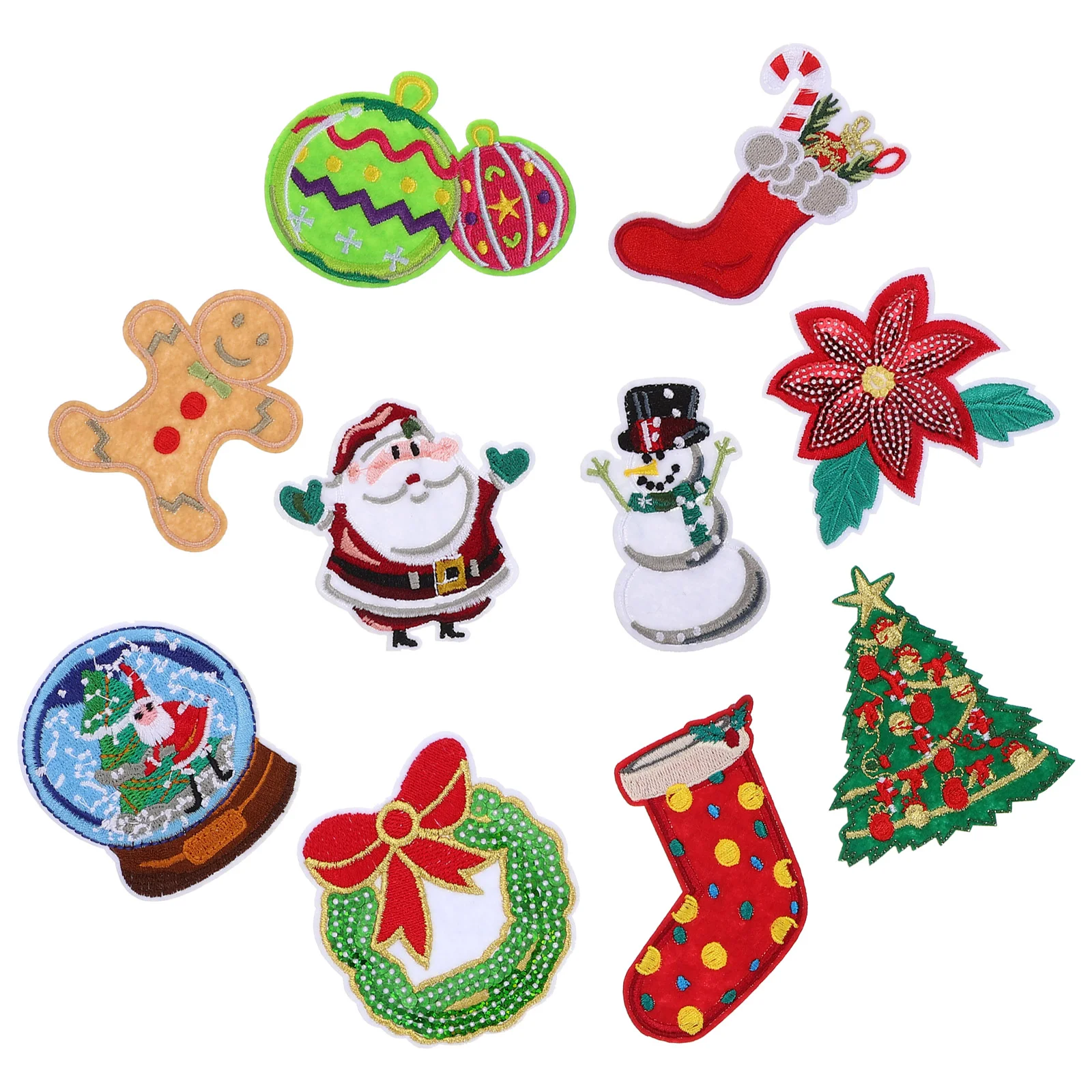 Christmas Patches DIY Clothing Multi-function Clothes for Jackets Decor Polyester Cartoon Washable Sequin
Christmas Patches DIY Clothing Multi-function Clothes for Jackets Decor Polyester Cartoon Washable Sequin
